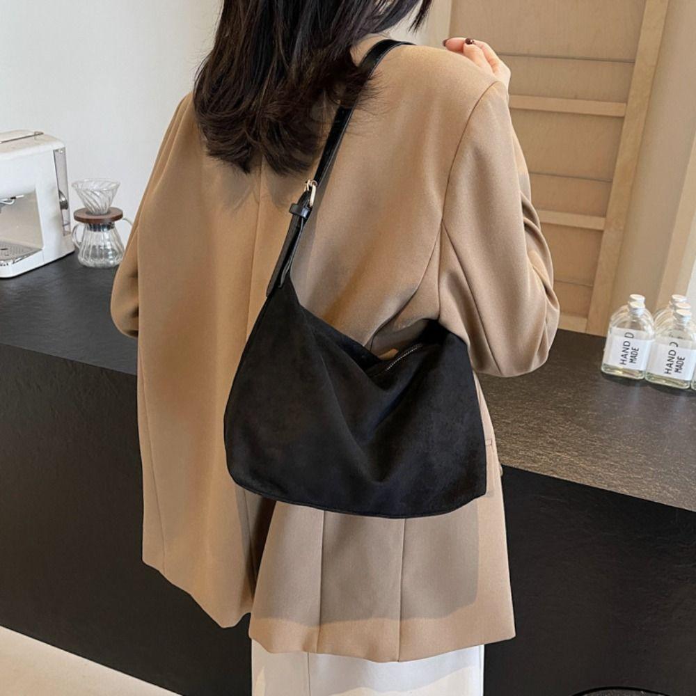 Handbag Hobo Bag Large Capacity Ladies Tote Bag Cute Suede Shoulder Bag  Shopping