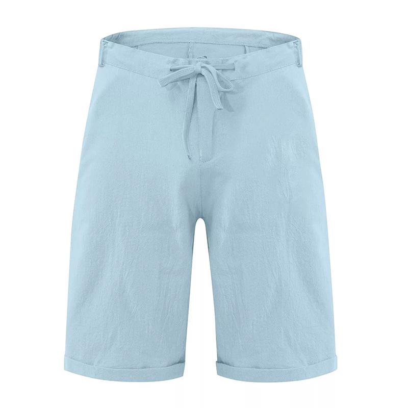 

1 шт. Вуличний одяг Спортивні Однотонні Повсякденні Шорти для Джогінгу Дихаючі Вільні Шорти Літні Чоловічі Поліефірне волокно 3XL світло-синій колір