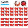 60PC Chicken Drinking Cup Automatic Drinker Chicken Feeder Poultry Waterer Drinking Water Feeder for Chicks Duck Goose Quail