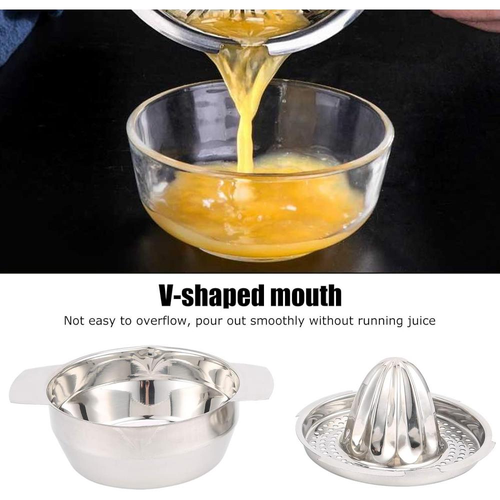 Mini stainless steel manual lemon juicer, orange extruder, fruit press, household juicer, suitable for a variety of citrus fruit