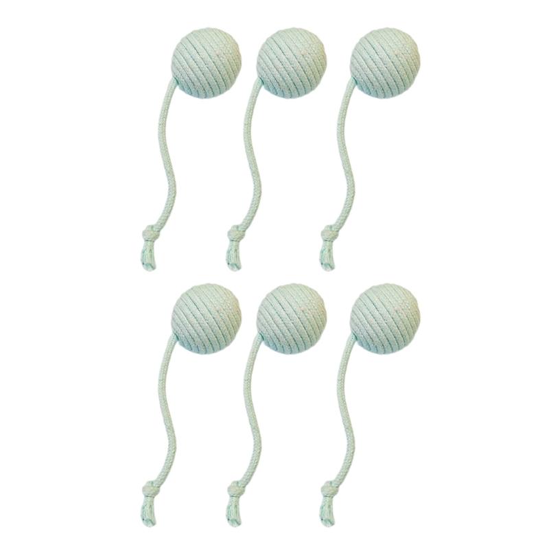 Sisal Balls for Cats Teasing Indoor Exercising Enrichment Cats Chew Toy Hunting Teething Cats Teasing Supply 6PCS