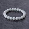 16cm Itoigawa Natural Jadeite Pale Japanese National Jomon Power Stone Jadeite Workshop Special Paulownia Wood Quality Guarantee ABR0876 (8mm beads,