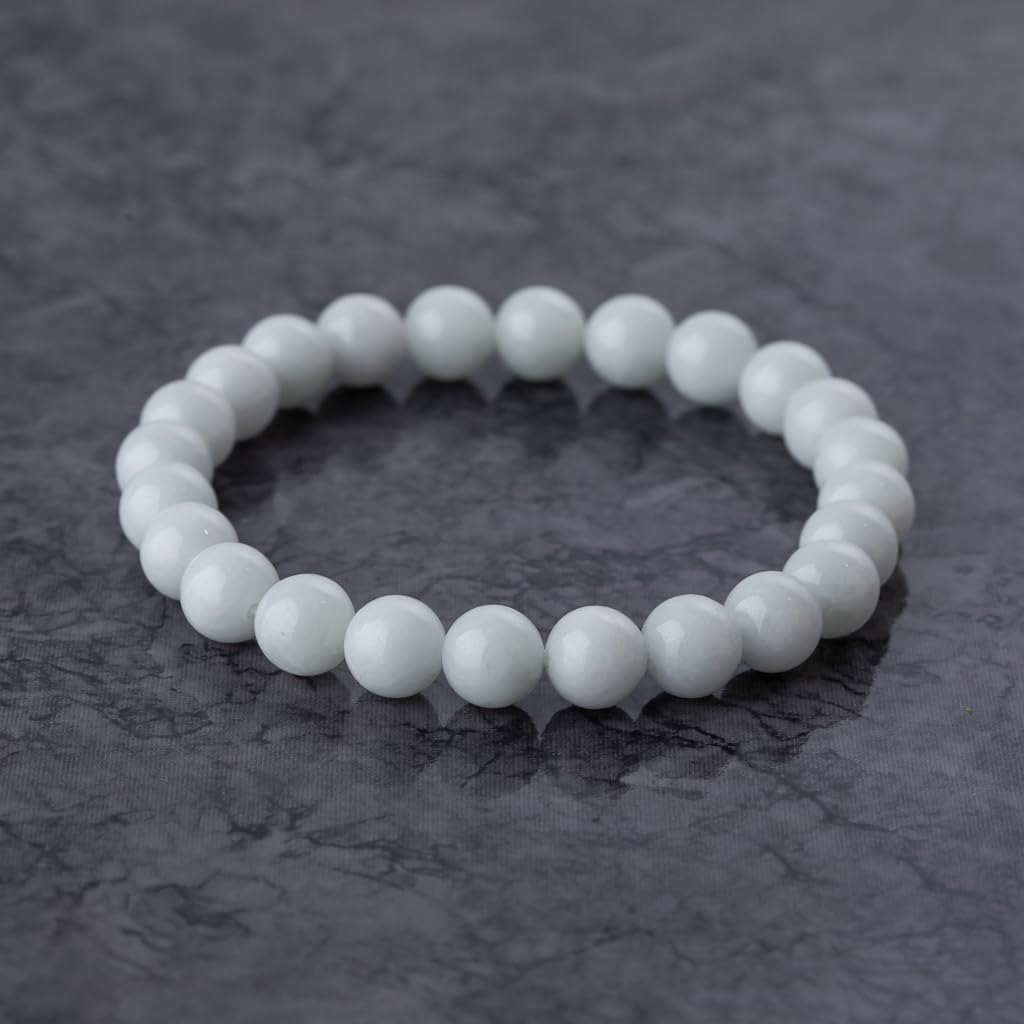 16cm Itoigawa Natural Jadeite Pale Japanese National Jomon Power Stone Jadeite Workshop Special Paulownia Wood Quality Guarantee ABR0876 (8mm beads,