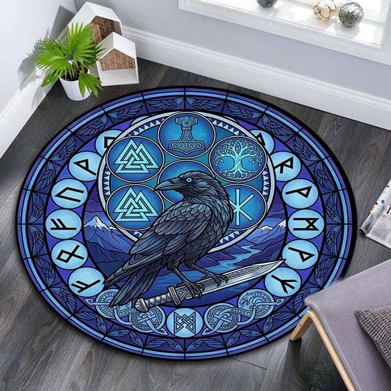 Boar Mythology Round Area Rug Under Office Chairs Bedroom Living Room Home Decor