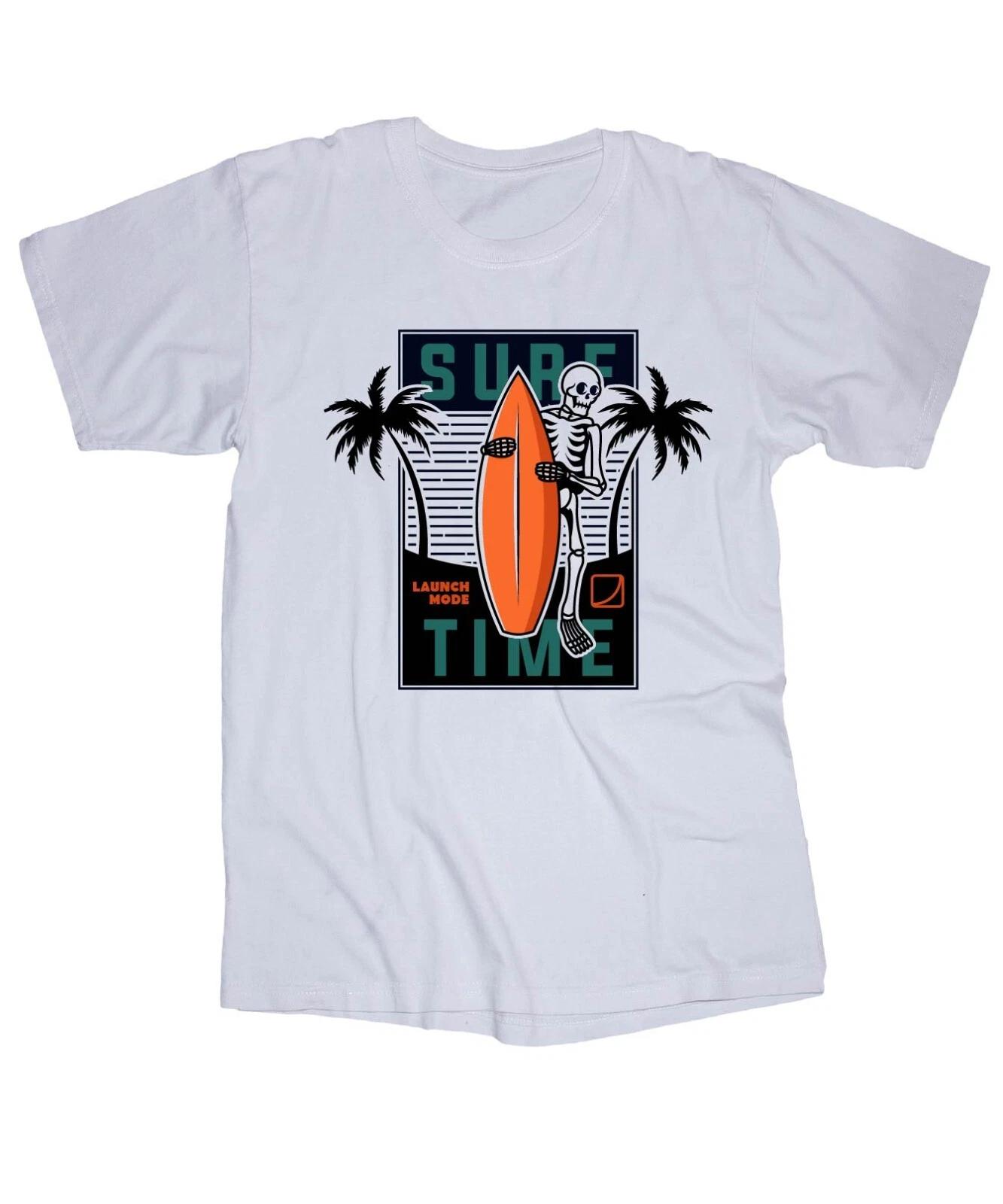 

Launch Mode Surf Time Surfing Surfboard Ocean Waves Island California Whiteshirt 3XL
