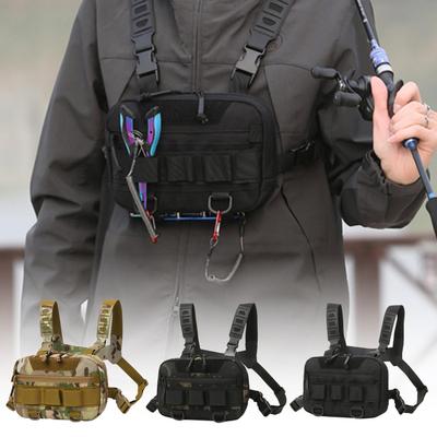Angel-Brusttasche 20L Oxford-Gewebe Vordere Ködertasche Taktische Taschen Angelgerät-Aufbewahrung Weste Rucksack Für Jagd Camping Pack