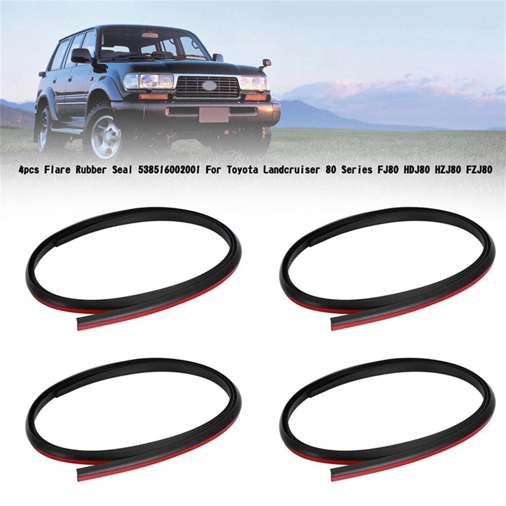 

4X Flare Rubber Seal Kit For Toyota Landcruiser 80 Series Fj80 Hdj80 Hzj80 Fzj80