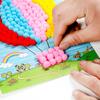 Creative DIY  Kids Plush Ball Painting Stickers Children Educational Handmade Material Cartoon Puzzles Crafts Toys