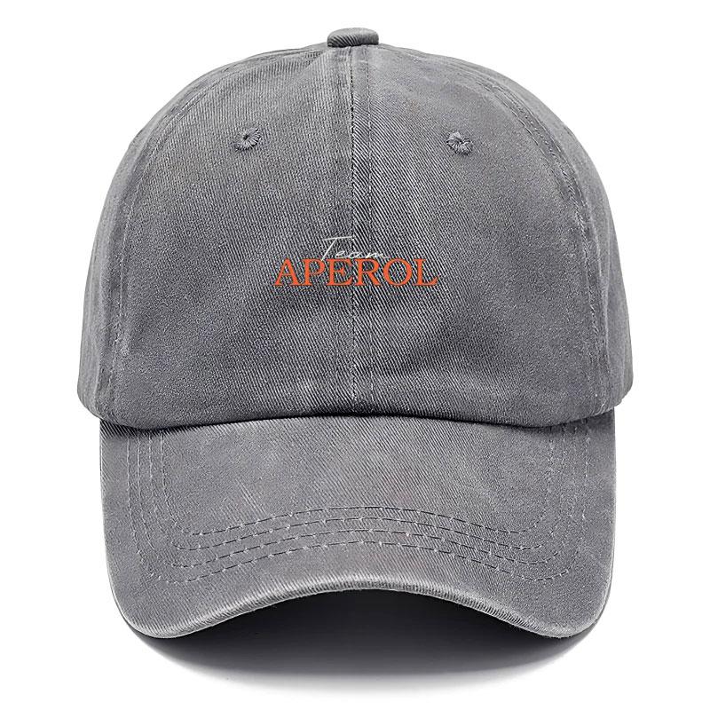 Team Aperol Vintage Washed Baseball Cap Vintage Old School Distressed Cotton Hat Unisex Adjustable Snapback For Group Party Sports Friends