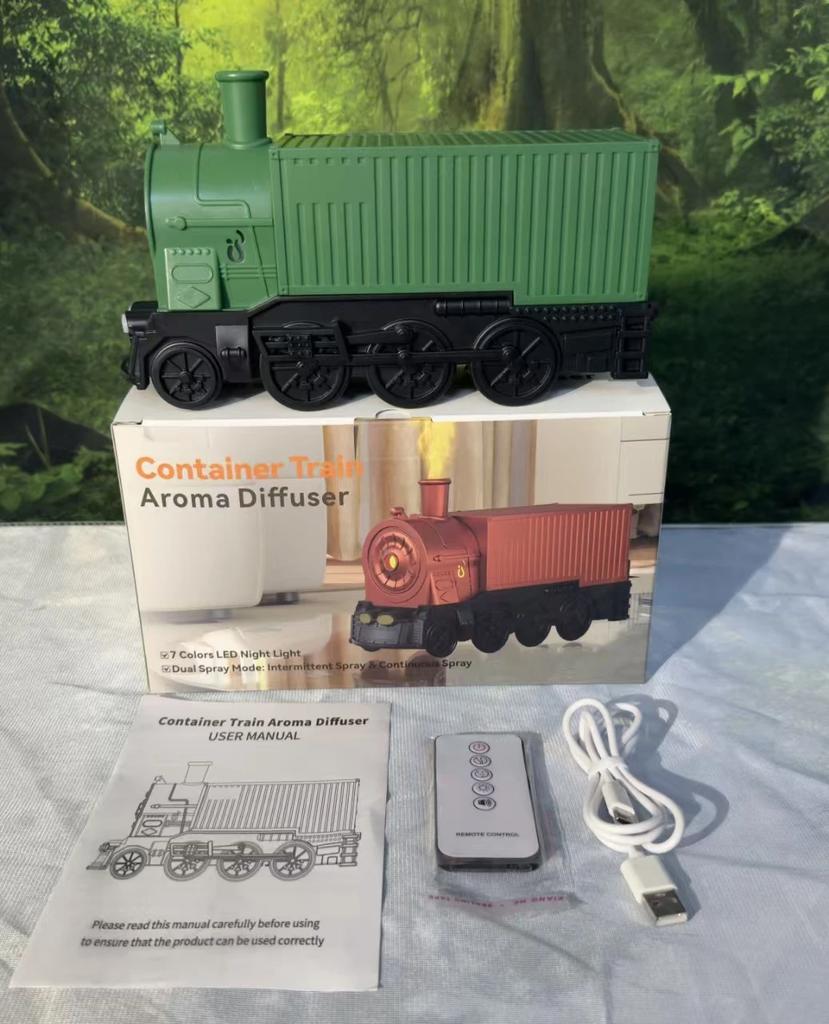 Vintage Container Zug Luftbefeuchter Bunter Container LKW Luftbefeuchter Ultraschall Diffusoren Nebelmacher Difusor Mit Fernbedienung
