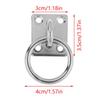 1/3/5Pcs Stainless Steel Universal With Ring Marine Eye Plate Stable Best Rust Protection Boat Cabin Accessories