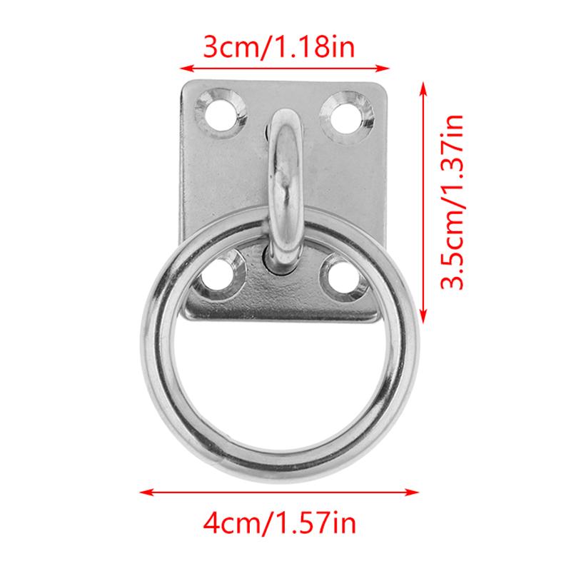 1/3/5Pcs Stainless Steel Universal With Ring Marine Eye Plate Stable Best Rust Protection Boat Cabin Accessories