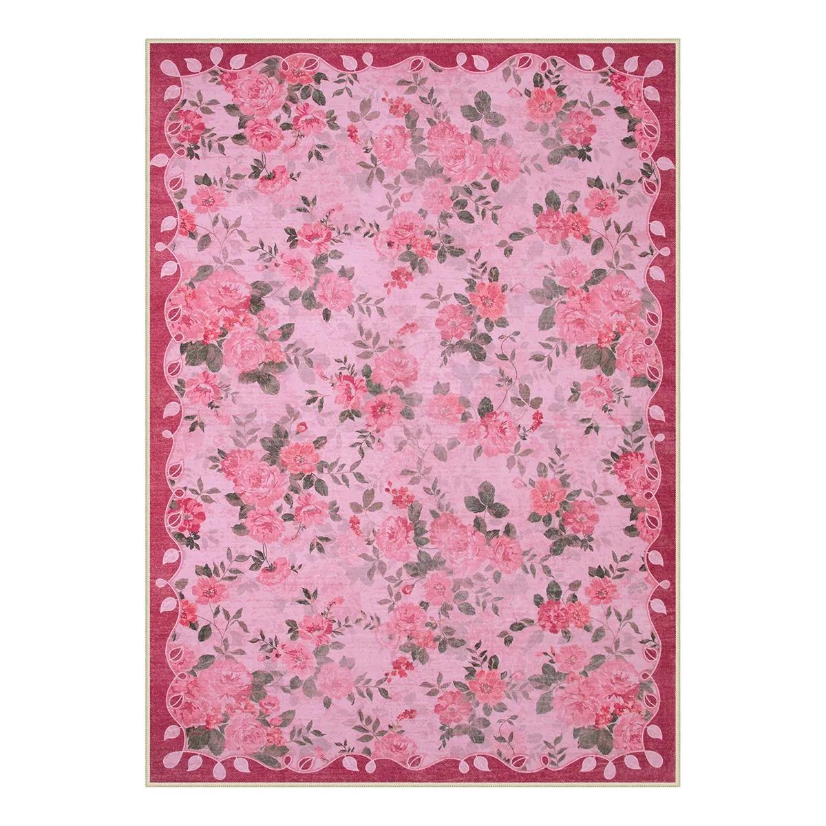 

Романтичний Класичний Квітковий Сад Троянд Чорний Килим з Дизайном Натхненним Килимом для Домашнього Декору 40x60cm