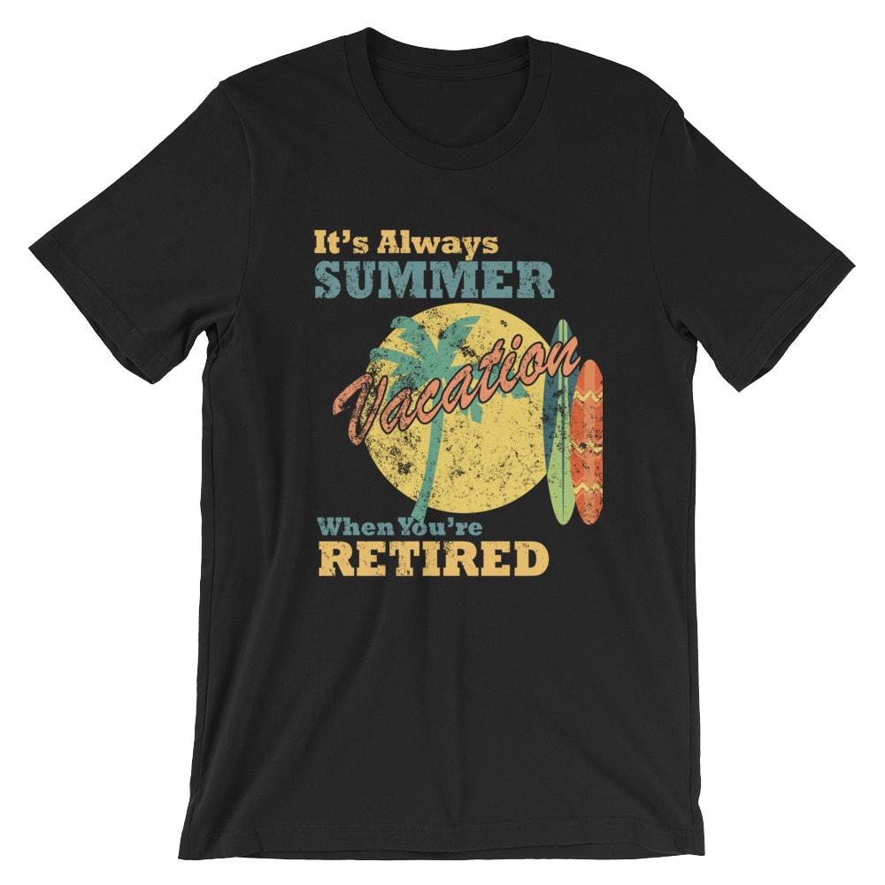 

Футболка «Всегда лето на пенсии». Серфинг 100% Хлопок Премиум Футболка НОВИНКА 3XL