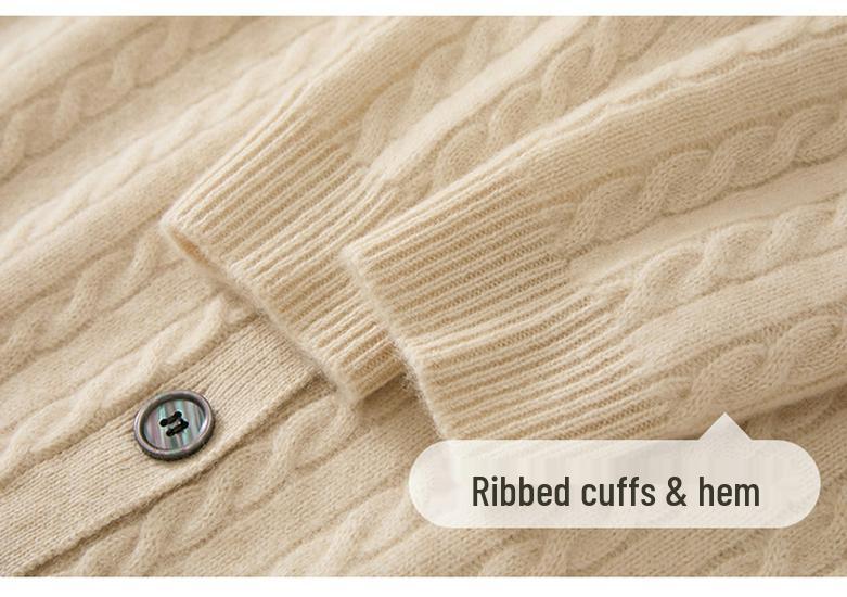 Autumn Winter Cashmere Knit Cardigan: Soft, Versatile, and Comfortable Loose-Fit Top