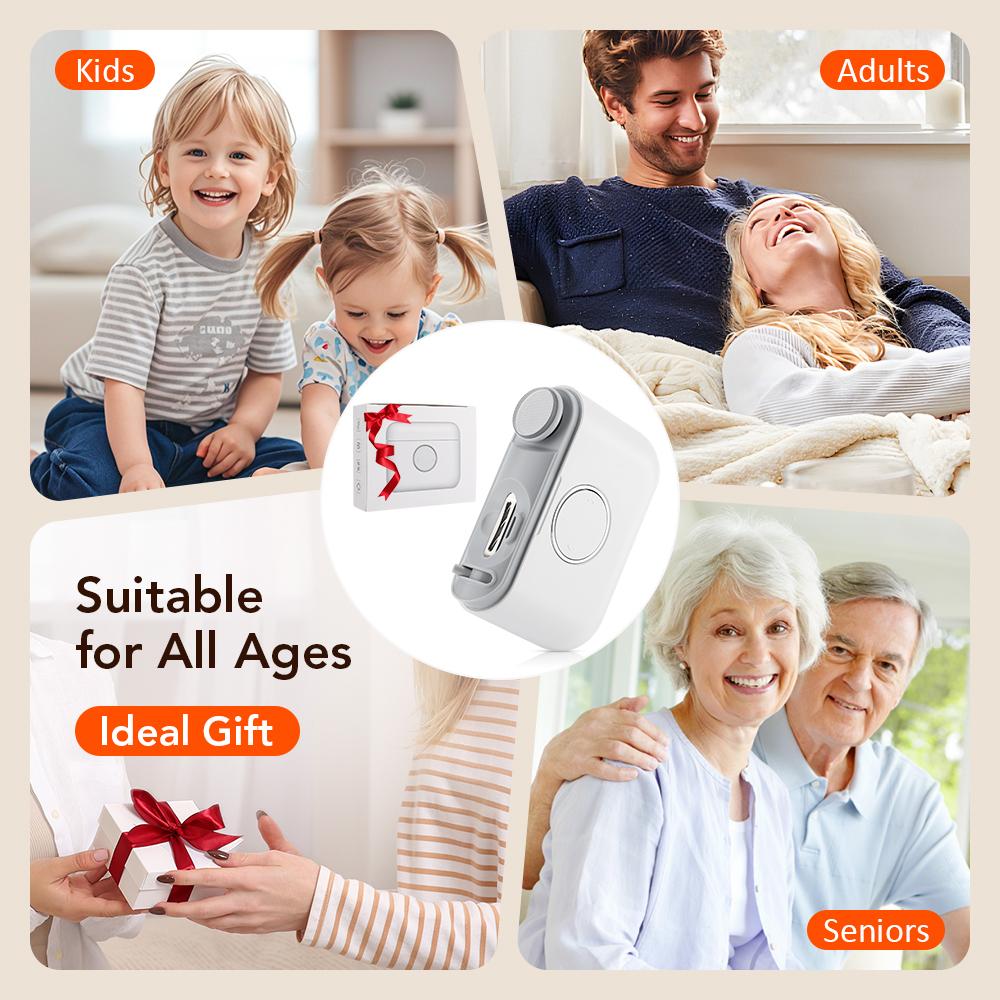 2 IN 1 Mini Electric Nail Clipper Cutter With LED Light Grinding Polishing Nails Trimmer For Kids Adult Automatic Manicure Tools