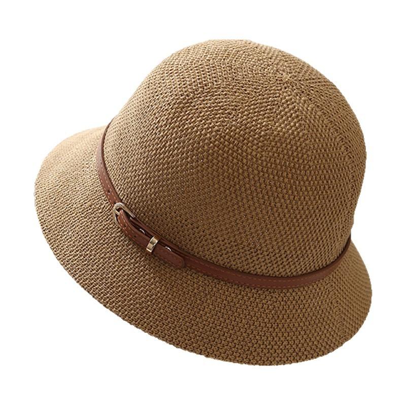 New fashion belt buckle versatile breathable comfortable sun hat outdoor travel leisure vacation small brim basin hat