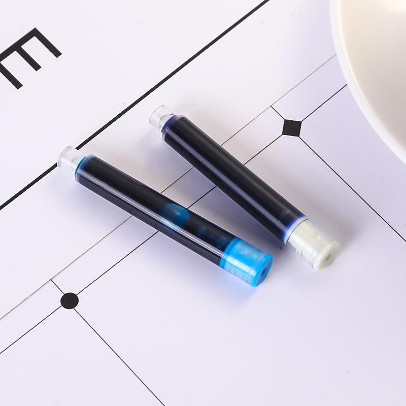 Universal Fountain Pen Ink Cartridges - 3.4mm Large Diameter, Colored Ink for Primary School, Replacement Pack