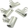 4PCS Alloy Paper Clip Sliver Clamps Extra Paper Clips Bulldog Clip Office