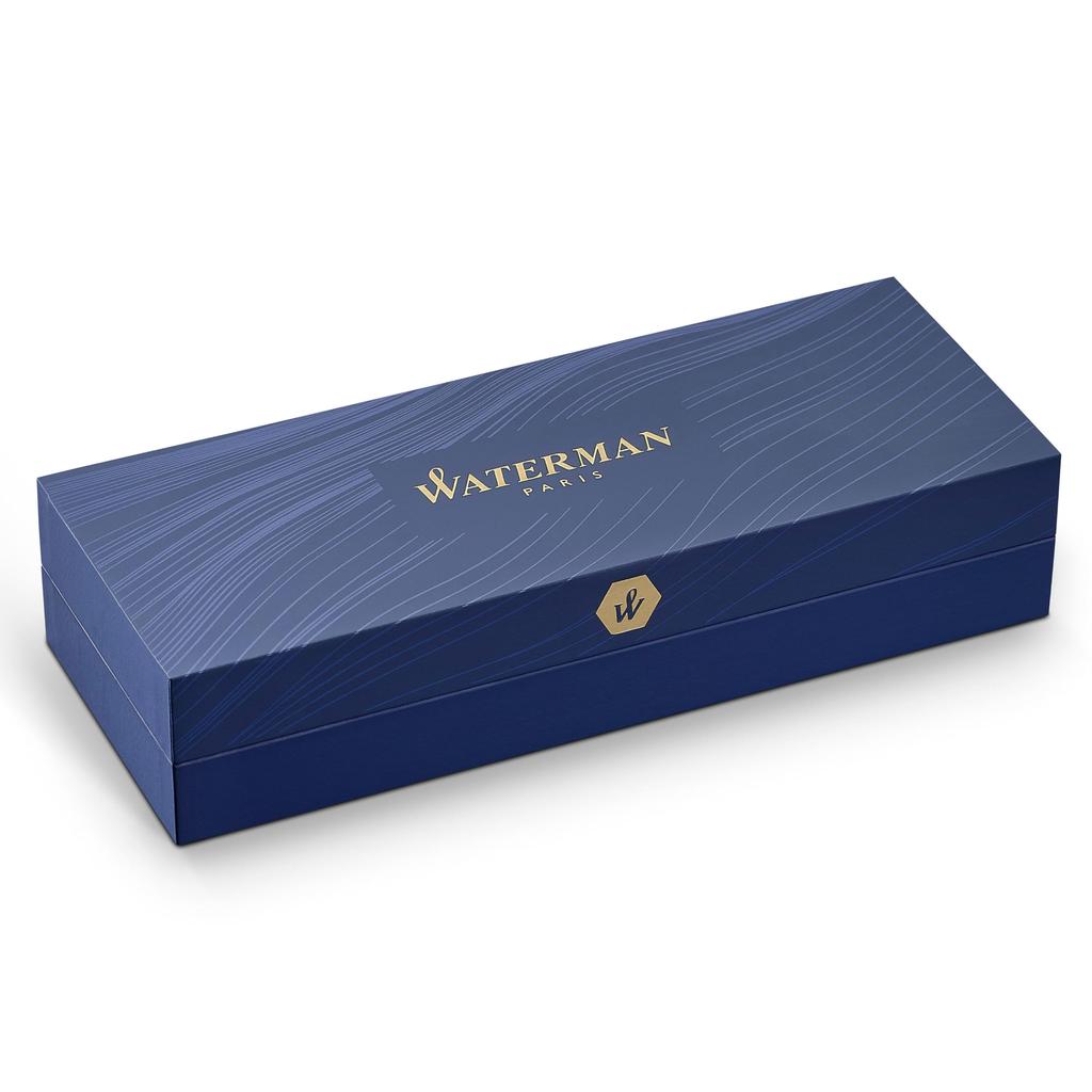 Waterman Carene Black Sea ST Fountain Pen, Fine Nib with 18K Gold Nib, Luxury Writing Pen with Gift Box S0293970