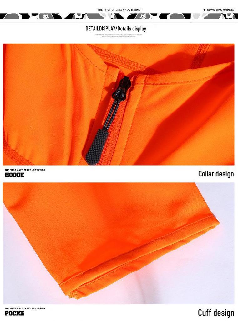 Unisex Leichter Lauf-Windbreaker mit Kapuze - Schnelltrocknend, Reflektierend, Langarm, Anpassbares Logo
