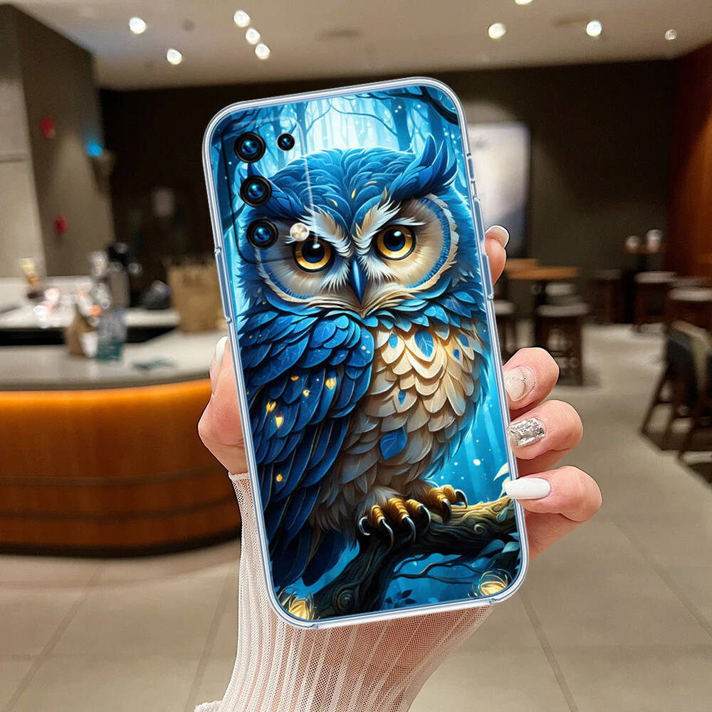 Cartoon Art Owl Phone Case for Motorola G14 G15 G24 G30 G31 G32 G34 G41 G42 G51 G52 G50 G60S G60 G62 G72 G71 G73 G84 G85 G200 E32
