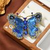 Elegant Women Girls Fashion Exquisite Crystal Butterfly Brooch Pin Classic High-end Lady Rhinestone Vintage Badges Jewelry
