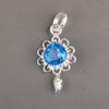 925Sterling Silver Jewelry Tanzanite Gemstone Handmade Boho Silver Pendant 1.80" PP-4-4