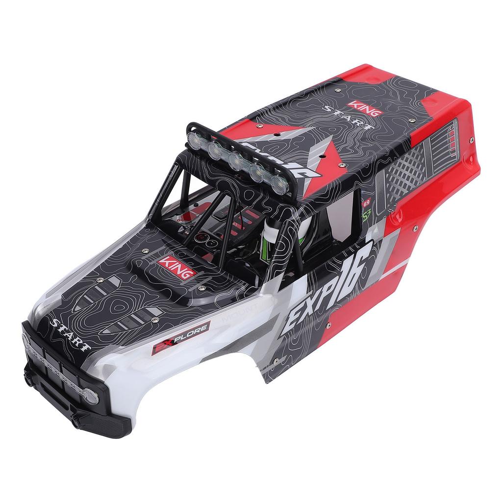 RC Car Shell Impact Resistant Lightweight Rubber Red Remote Control Car Body Shell Replacement for W