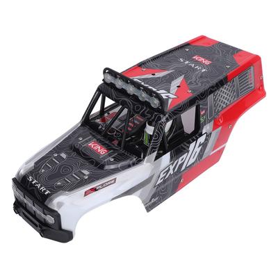 RC Car Shell Impact Resistant Lightweight Rubber Red Remote Control Car Body Shell Replacement for