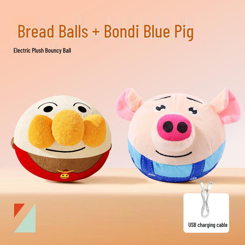 Electric Bouncing Dog Toy Ball - Self-Entertaining, Sounding, Durable, Teeth-Grinding for Puppies and Corgis