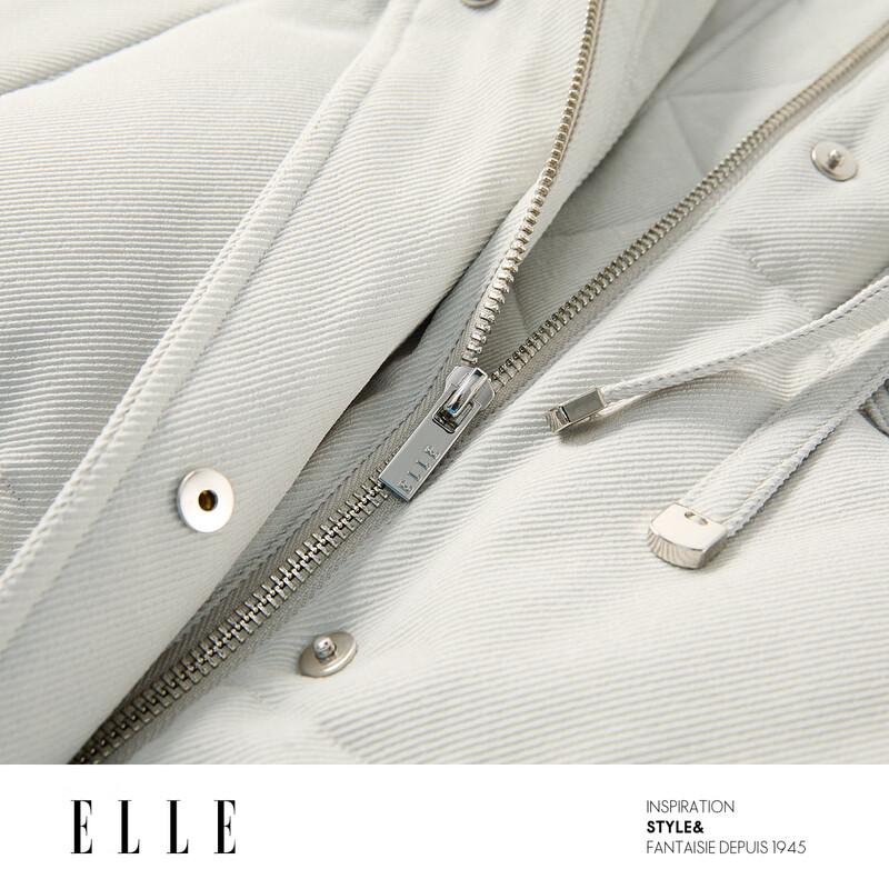 ELLE Women's Workwear Lapel Short Duck Down Jacket