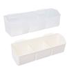 Plastic Kitchen Storage Basket Removable with Detachable Hook Bathroom Storage Box Easy Installation Desktop Cleaning