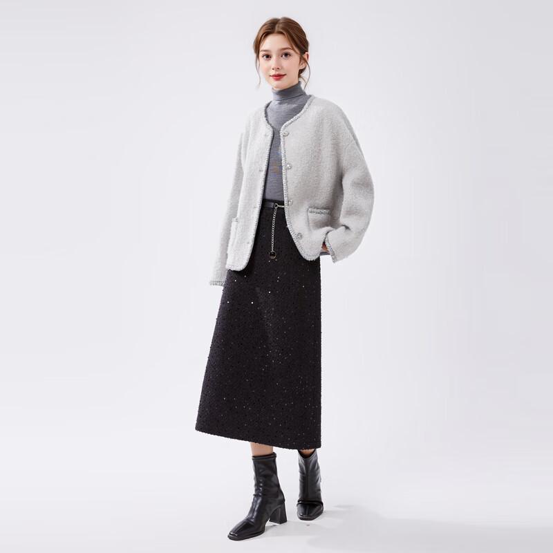 Qiusui Yiren Women's Elegant Petite Fragrance Style Winter Jacket