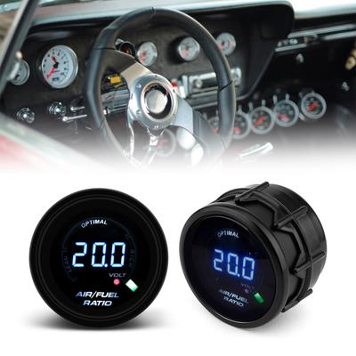 Upgraded 52mm Car Gauge 52mm Digital Gauge Air Fuels Ratio Gauge with Voltmeter Suitable for Air Fuels Ratio & Sensors