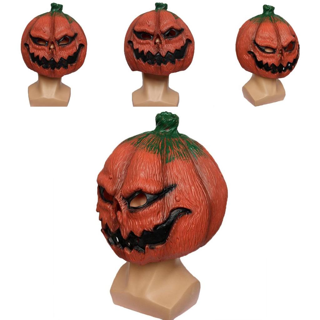 Evil Pumpkin Mask For Halloween Easter Thanksgiving Latex Material Terrifying Design Ch-a074