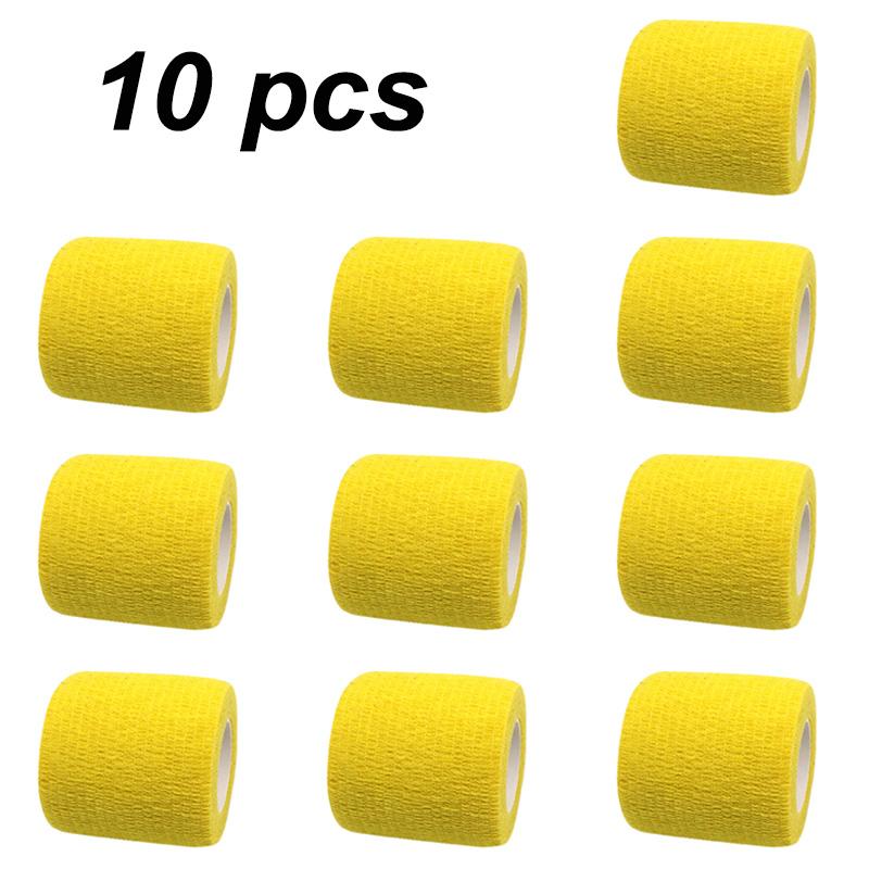 10 Rolls Athletic Wrap Tape Self Adhesive Elastic Bandage Sports Protector Knee Finger Wrist Pet Shoulder Tattoo Accessories