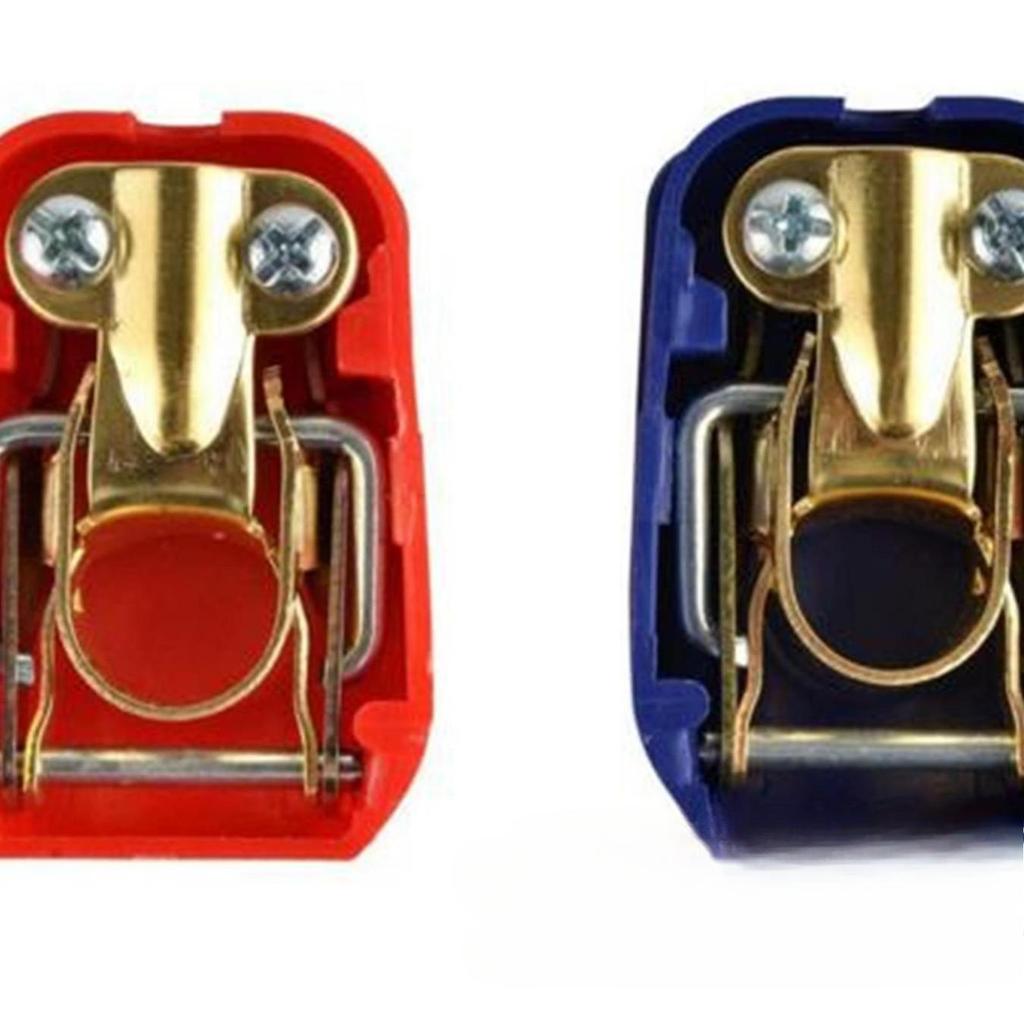 1PC Red and Blue Pull-up Battery Switch, Battery Battery Clip, Battery Power-off Protection Pile Head Quick Connection