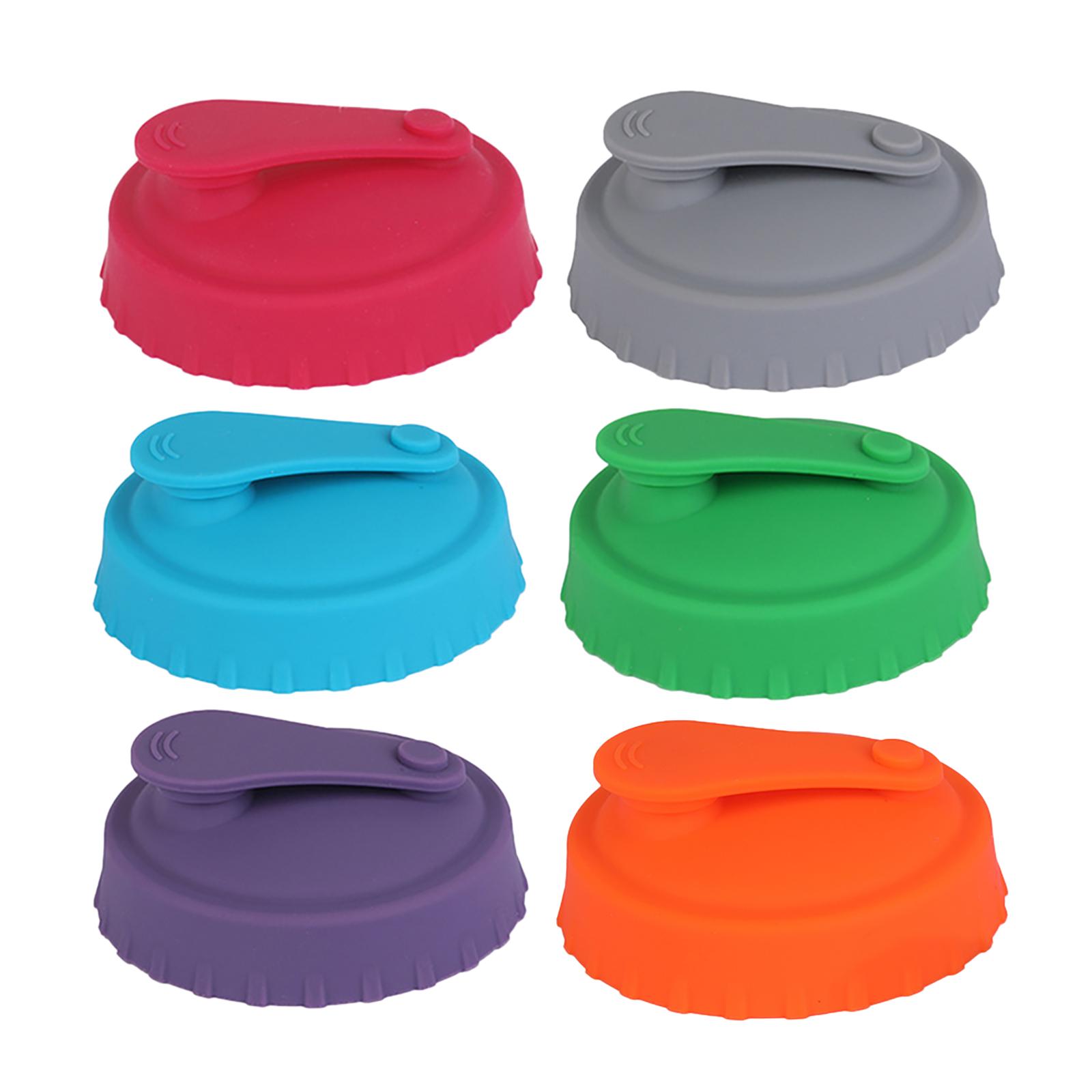 

Silicone Can Cover 6 Pack Reusable Leak-proof Dishwasher Safe Silicone Can Lids For Outdoor Picnics Travel 6-piece set#1