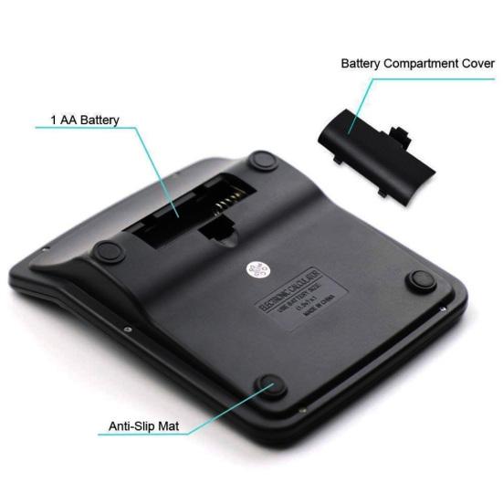 12-Digit Solar Powered Calculator Home Office Large Display Accountant Tools