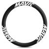 40D 45D 50D 60D Road Bike Wheel Sticker Bicycle Rim Decal Waterproof Reflective Sticker Cycling Accessories Decoration(40D-bright Black)