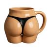 Vtipný hrnek na kávu ve tvaru zadku, novinka, hrnek ve tvaru boků 285 ml, sexy hrnek na pití boků, humorné dárky pro ženy a muže