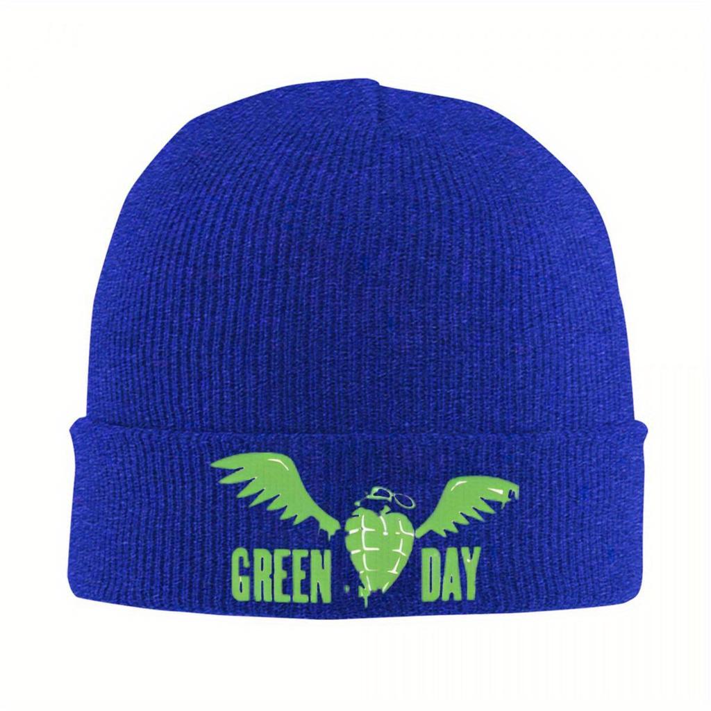 Green Days Knitted Hat Women's Men's Beanie Autumn Winter Hats Acrylic Dookie Saviors Hip Hop Album Casual Caps
