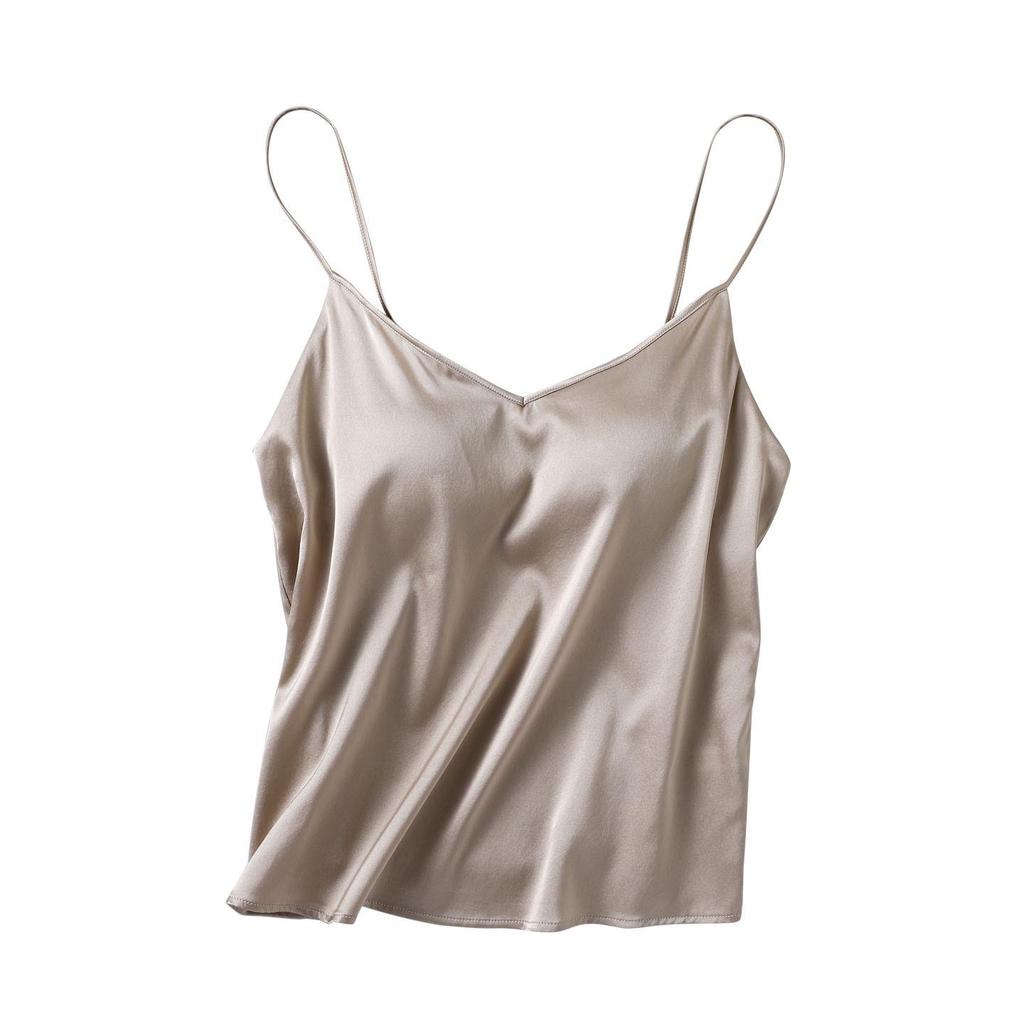 Premium Mulberry Silk Camisole: Lustrous, Comfortable, Breathable, No Bra Needed