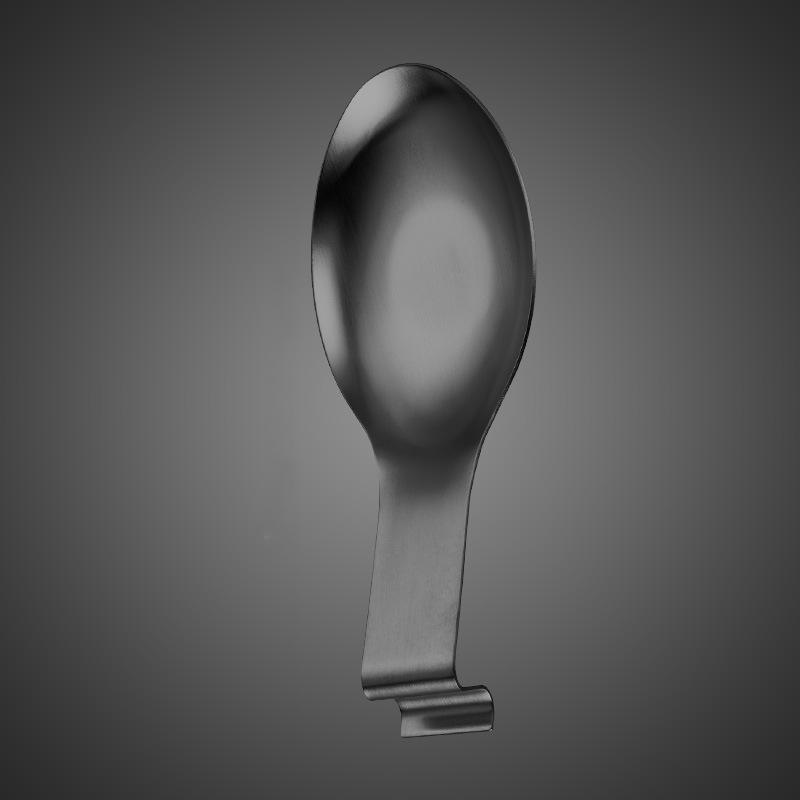 Fish Shape Stainless Steel Spoon Rest Thickened Cooking Spoon Buffet Clip Turner Tray Hotel Restaurant Kitchen Utensil Holder