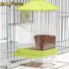 Acrylic Automatic Bird Feeder No Mess Transparent Pet Bird Food Container Large Capacity Splash Proof Parrot Hanging Feeder