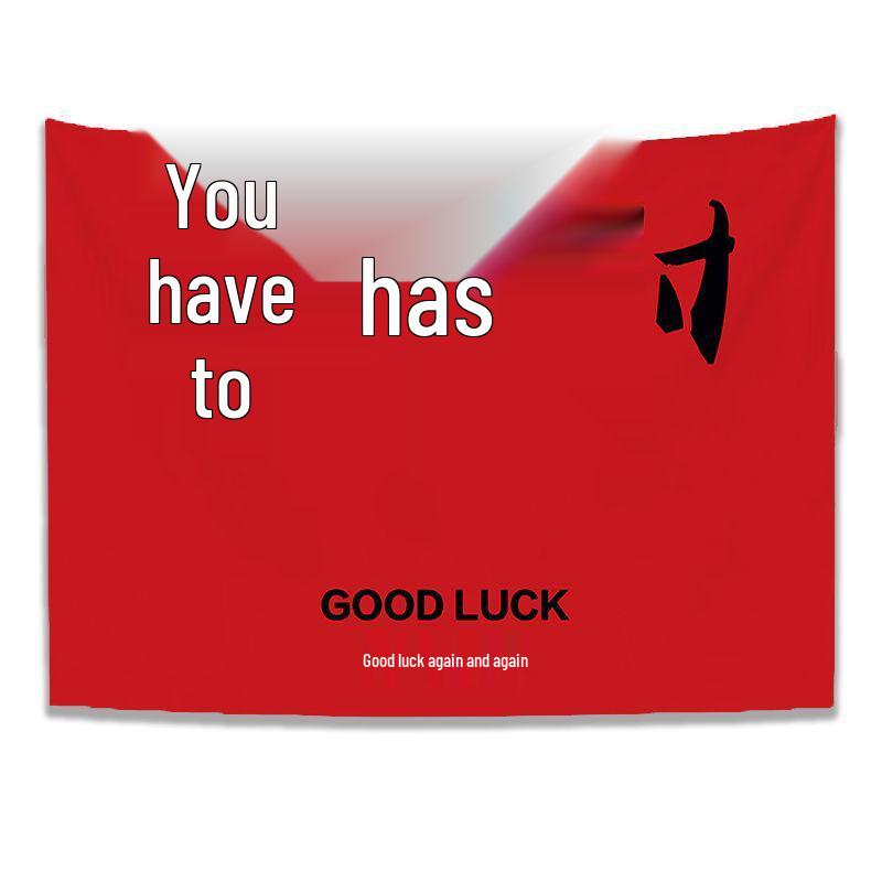 Princess Prosperity Festive Check-In Tapestry - Extra Large National Tide Hanging Cloth