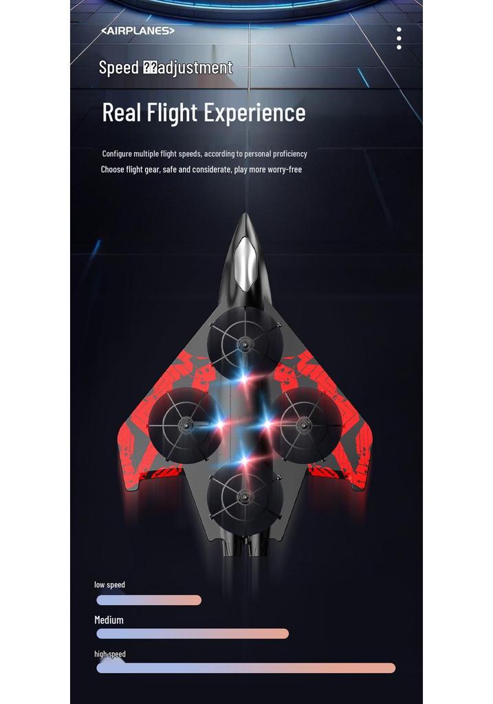 Durable Remote Control Drone: Long Battery & Four-Axis Hovering - Kids' Fighter Aircraft Toy