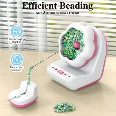 Electric Bead Spinner For Jewelry MakingClay BeadSpinner Bead Bowl Clay Beads With Needle And Thread Making Bracelets