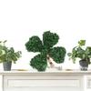 St. Patrick's Day Four-Leaf Clover Wreath: Lucky Green Decor for Doorways, Fireplaces, and Walls